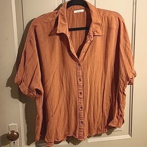 Button down crop top